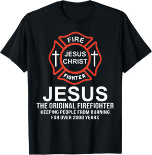 Fire Jesus Christ Fighter Jesus The Original Firef T-Shirt - T-Shirt | Black