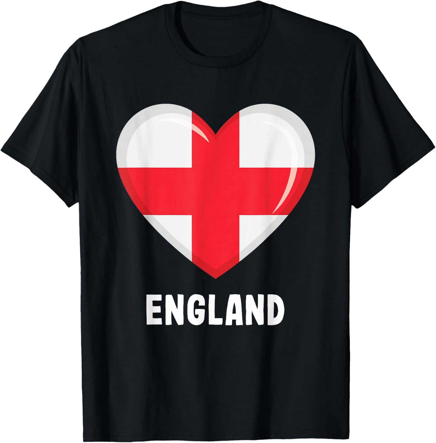 England Flag Jersey | English T-Shirt - T-Shirt | Black