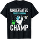 Undefeated Toilet Clogging Champ Funny Hilarious T-Shirt - T-Shirt | Black