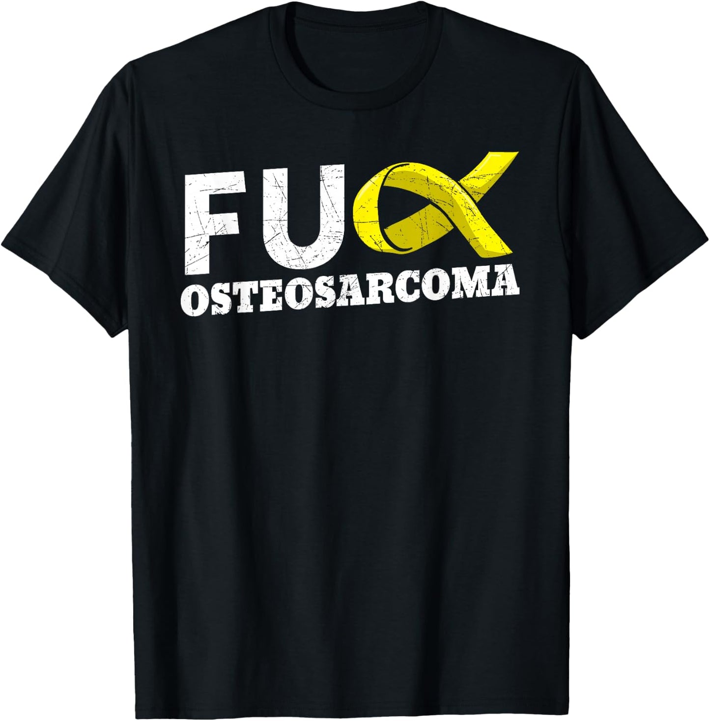 Osteosarcoma Awareness OS Warrior Osteogenic Sarcoma Patient T-Shirt - T-Shirt | Black