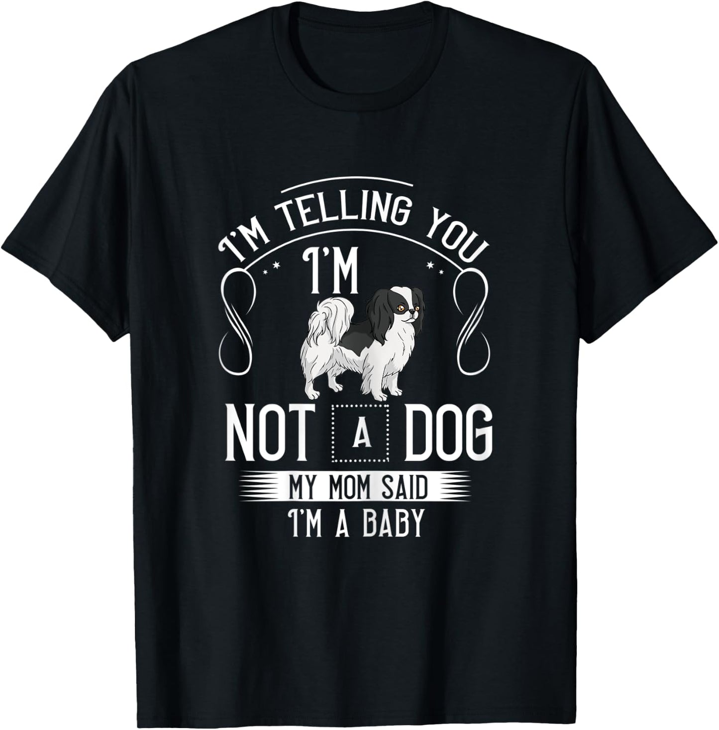 Japanese Chin Dog Puppies Owner Lover T-Shirt - T-Shirt | Black