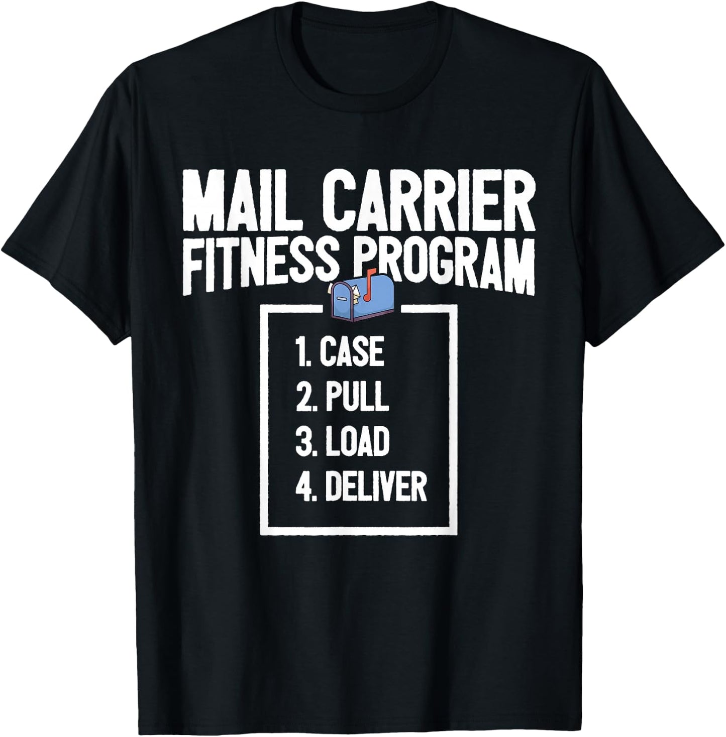 Funny Mail Carrier Mailman I Fitness Programm Postman T-Shirt - T-Shirt | Black
