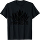 Yoga Namaste Lotus Flower Yogi Gift T-Shirt - T-Shirt | Black