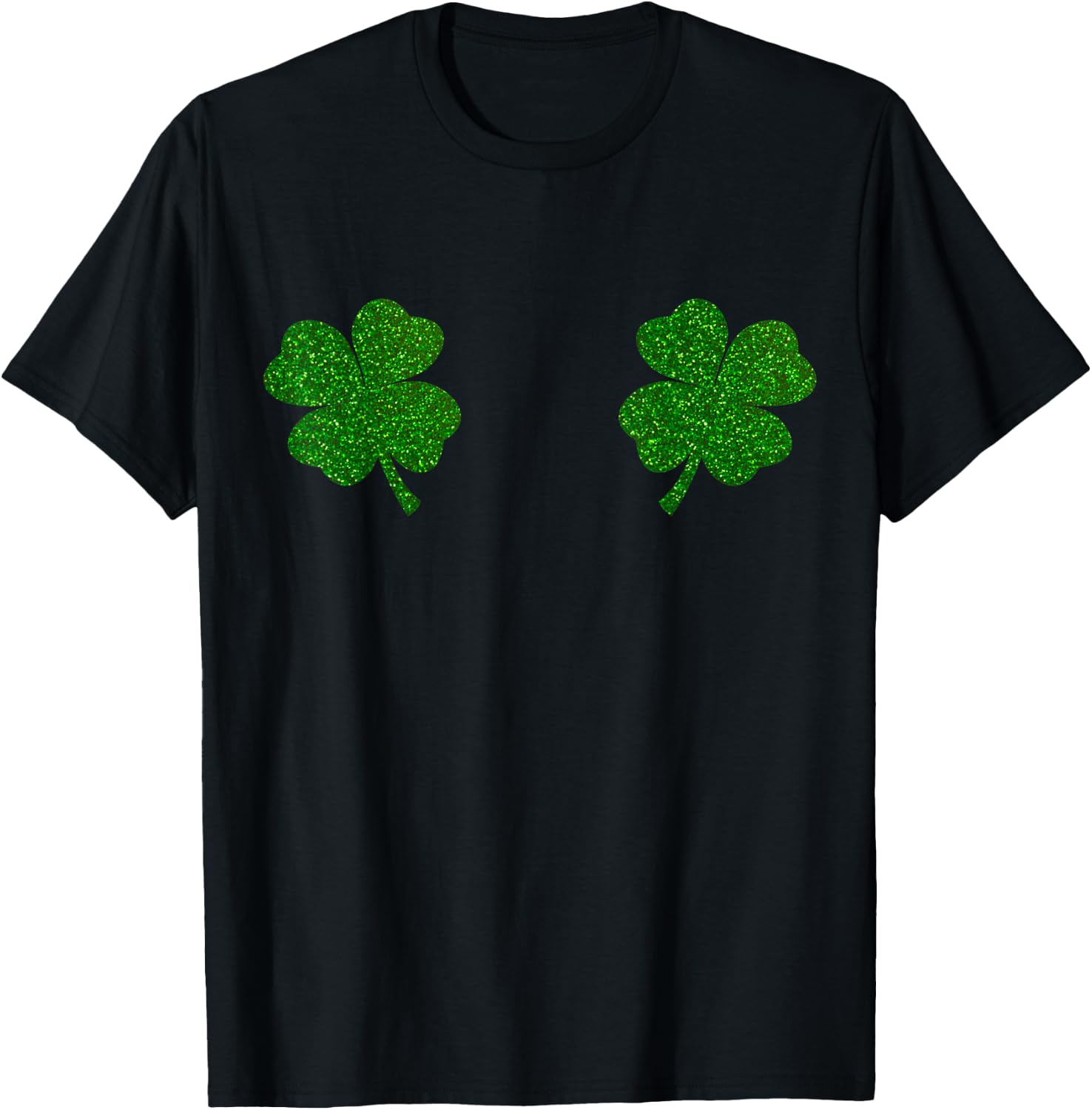 Irish Shamrock Boobs Saint St.Patrick's Paddys Day Boobies T-Shirt - T-Shirt | Black