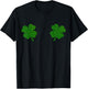 Irish Shamrock Boobs Saint St.Patrick's Paddys Day Boobies T-Shirt - T-Shirt | Black