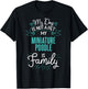 Cute Miniature Poodle Design Family Dog Giftn T-Shirt - T-Shirt | Black