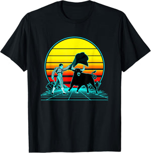 Retro Vintage Sunset Matador T-Shirt - T-Shirt | Black