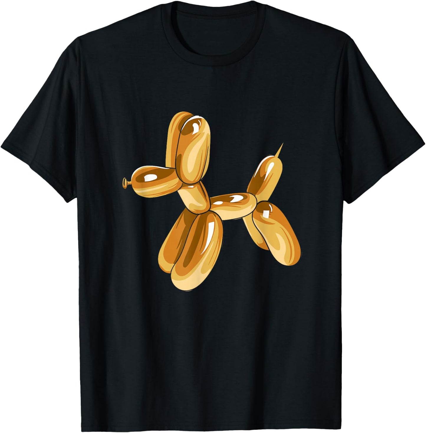 Balloon Dog Silver T-Shirt - T-Shirt | Black