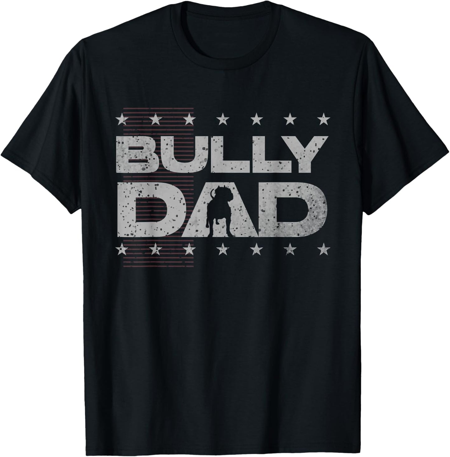 Bully dog lover or american bulldog or American Bully T-Shirt - T-Shirt | Black