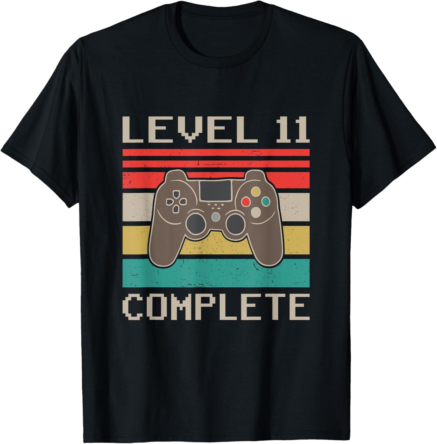 Level 11 Complete 11th Wedding Anniversary For Couples T-Shirt - T-Shirt | Black