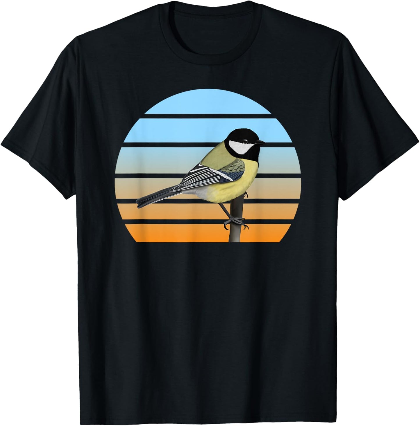 Chickadee Bird Birdlover Birdwatcher Animal Biologist Birder T-Shirt - T-Shirt | Black