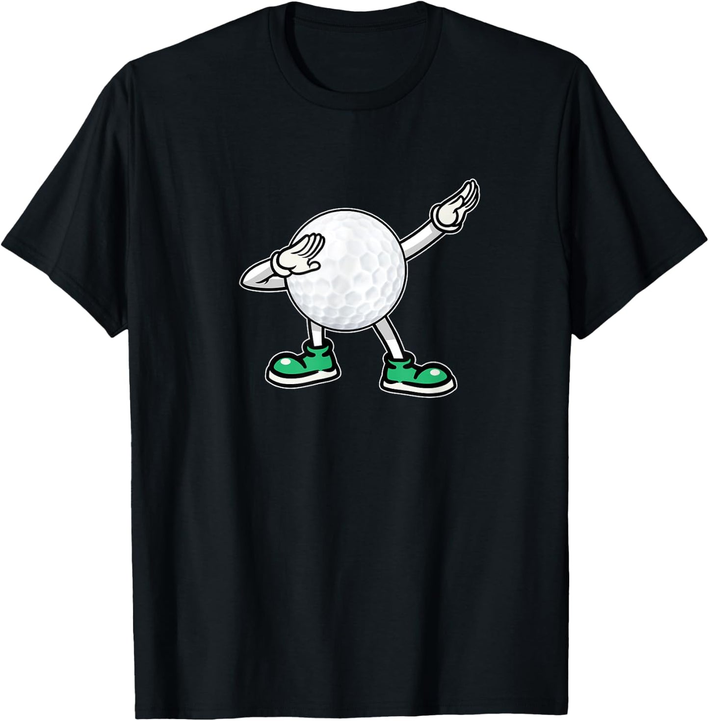 Dabbing Golf Ball Kids Boys Dab Dance Golfing T-Shirt - T-Shirt | Black