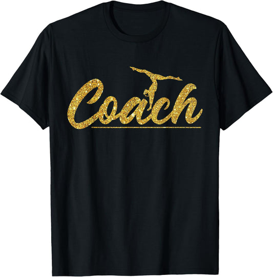 Gymnastics Coach Coach T-Shirt - T-Shirt | Black