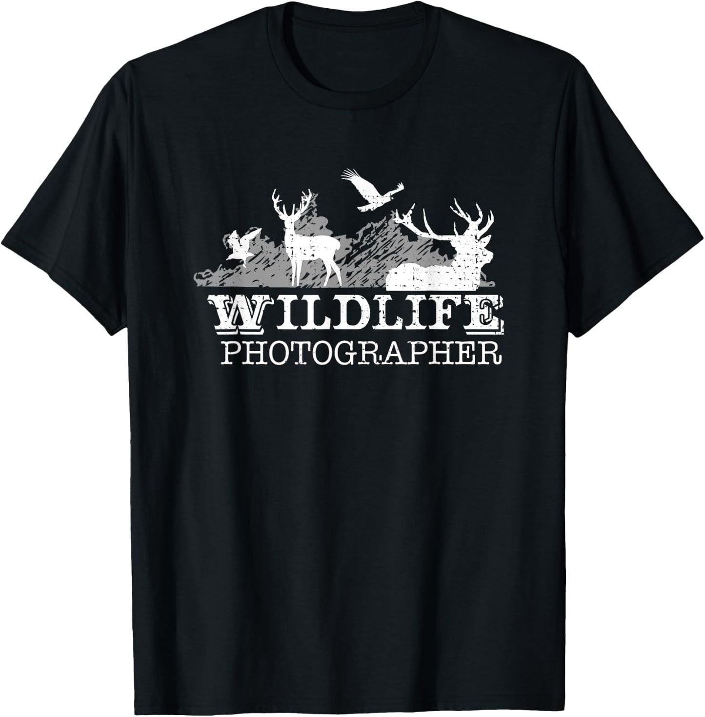 Wildlife Photographer Animals shirt T-Shirt - T-Shirt | Black