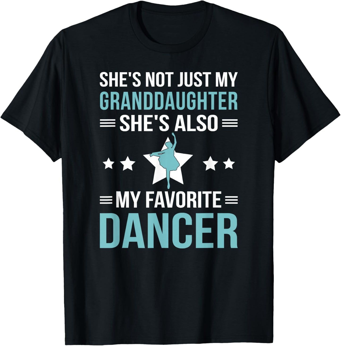 My Granddaughter Dance Grandpa Of A Dancer Grandfather T-Shirt - T-Shirt | Black