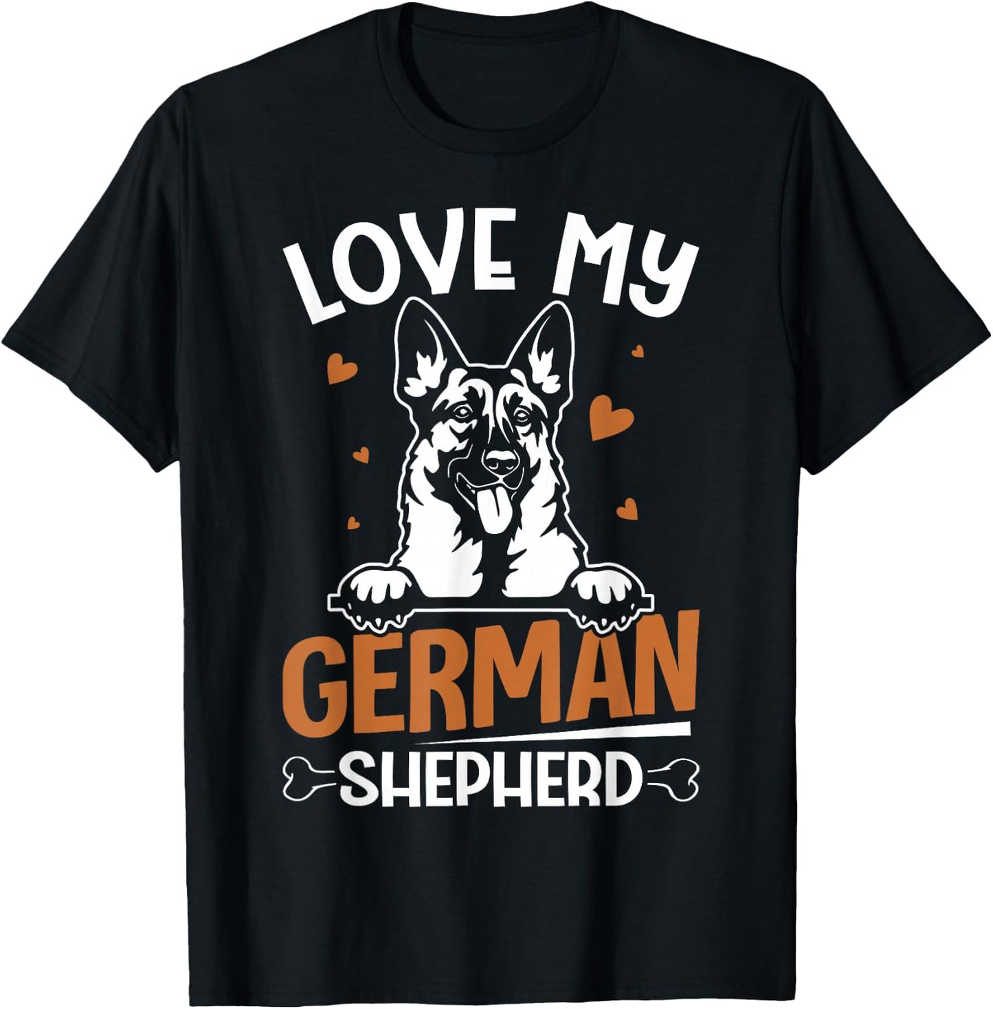 Love My German Shepherd T-Shirt - T-Shirt | Black