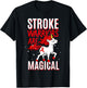 Stroke Warrior Transient Ischemic Attack Red Ribbon Obesity T-Shirt - T-Shirt | Black