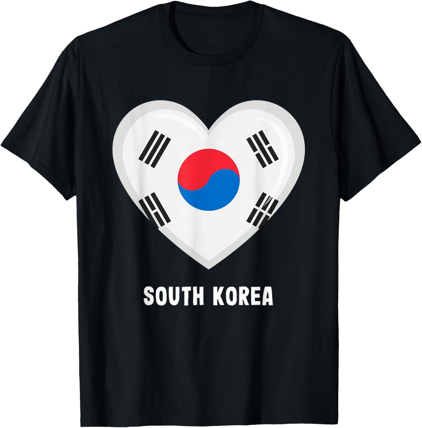 South Korea Flag Shirt | South Korea T-Shirt - T-Shirt | Black