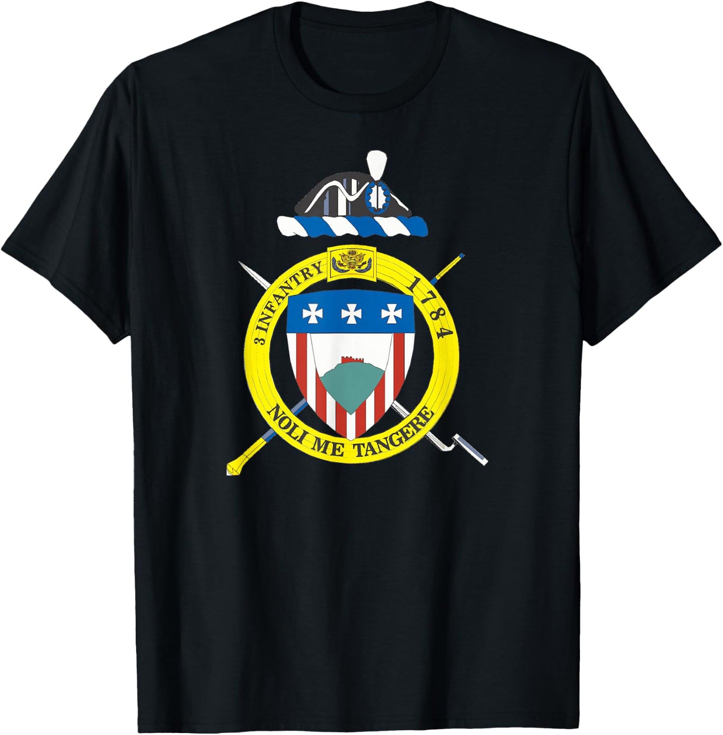 Old Guard 3rd Infantry Regiment Crest cen T-Shirt - T-Shirt | Black