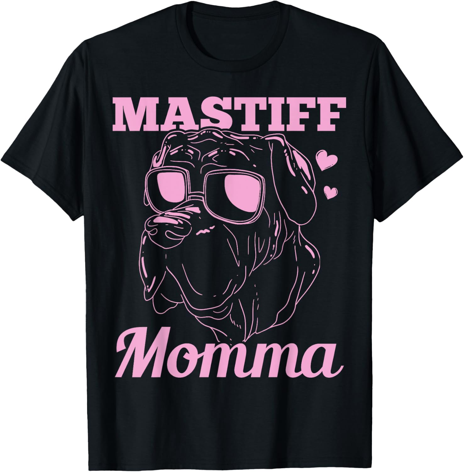 Mastiff Momma Dog Mom Mama Gift T-Shirt - T-Shirt | Black