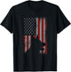 Patriotic German Shepherd AMERICAN FLAG Dog Lover Gift T-Shirt - T-Shirt | Black