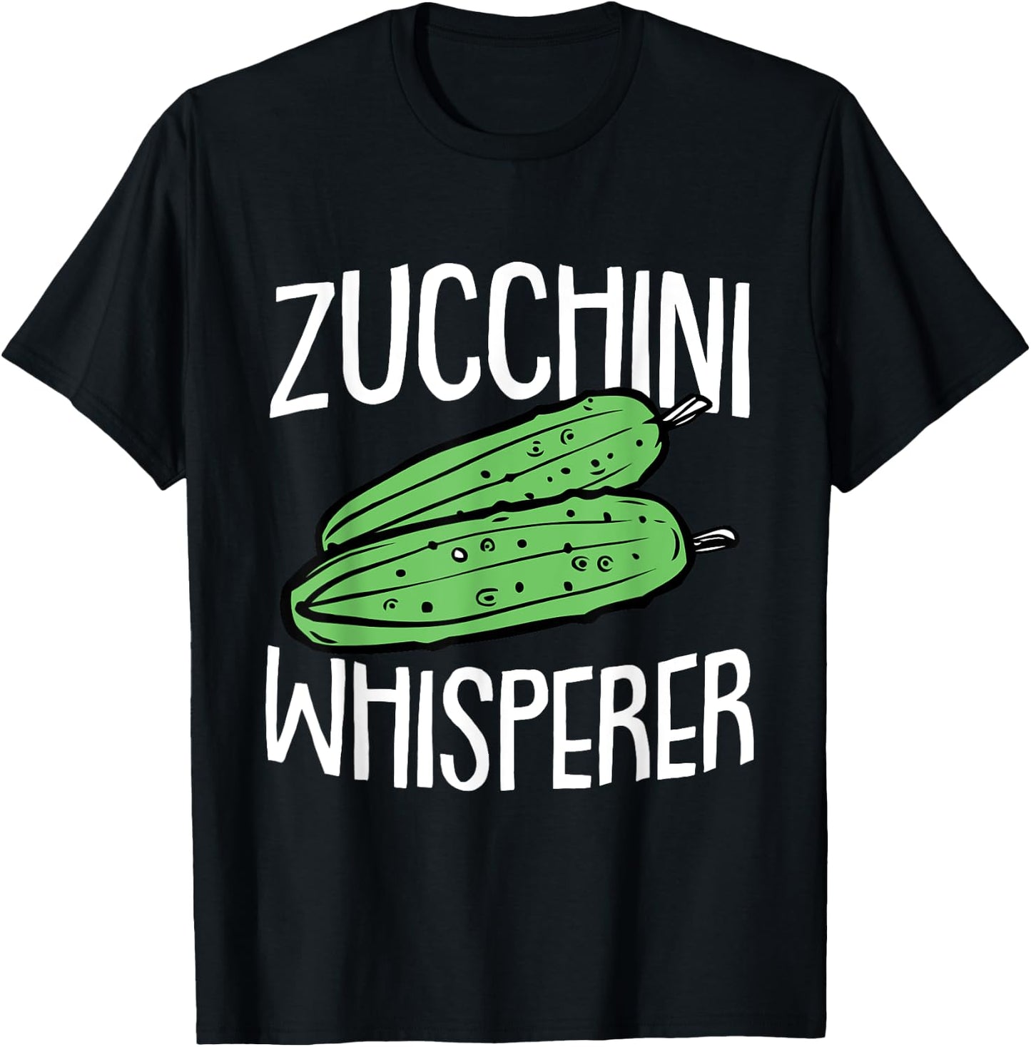 Zucchini Fathers Day Gardening Vegetarian Dad Papa Gardener T-Shirt - T-Shirt | Black