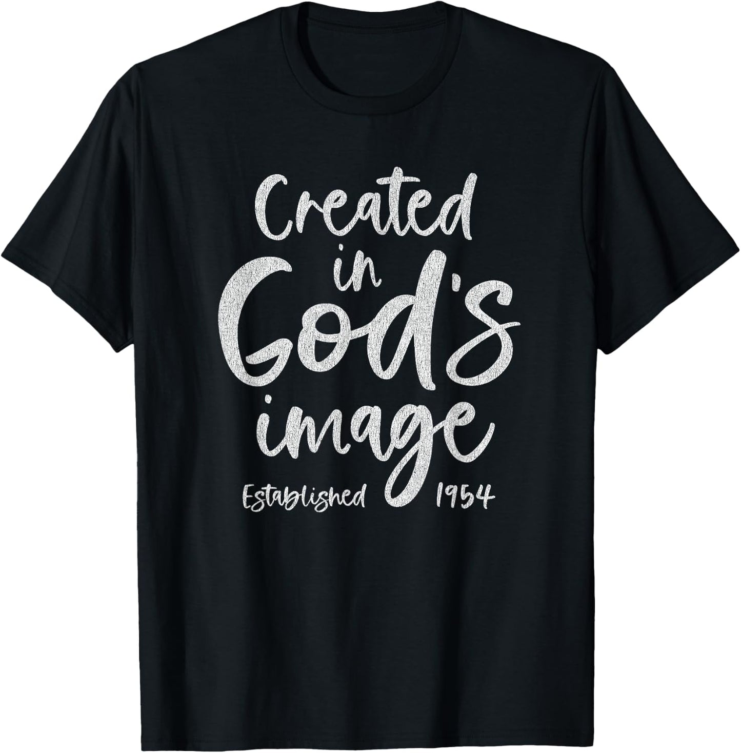 71 Year Old Christian Jesus and God 71st Birthday T-Shirt - T-Shirt | Black
