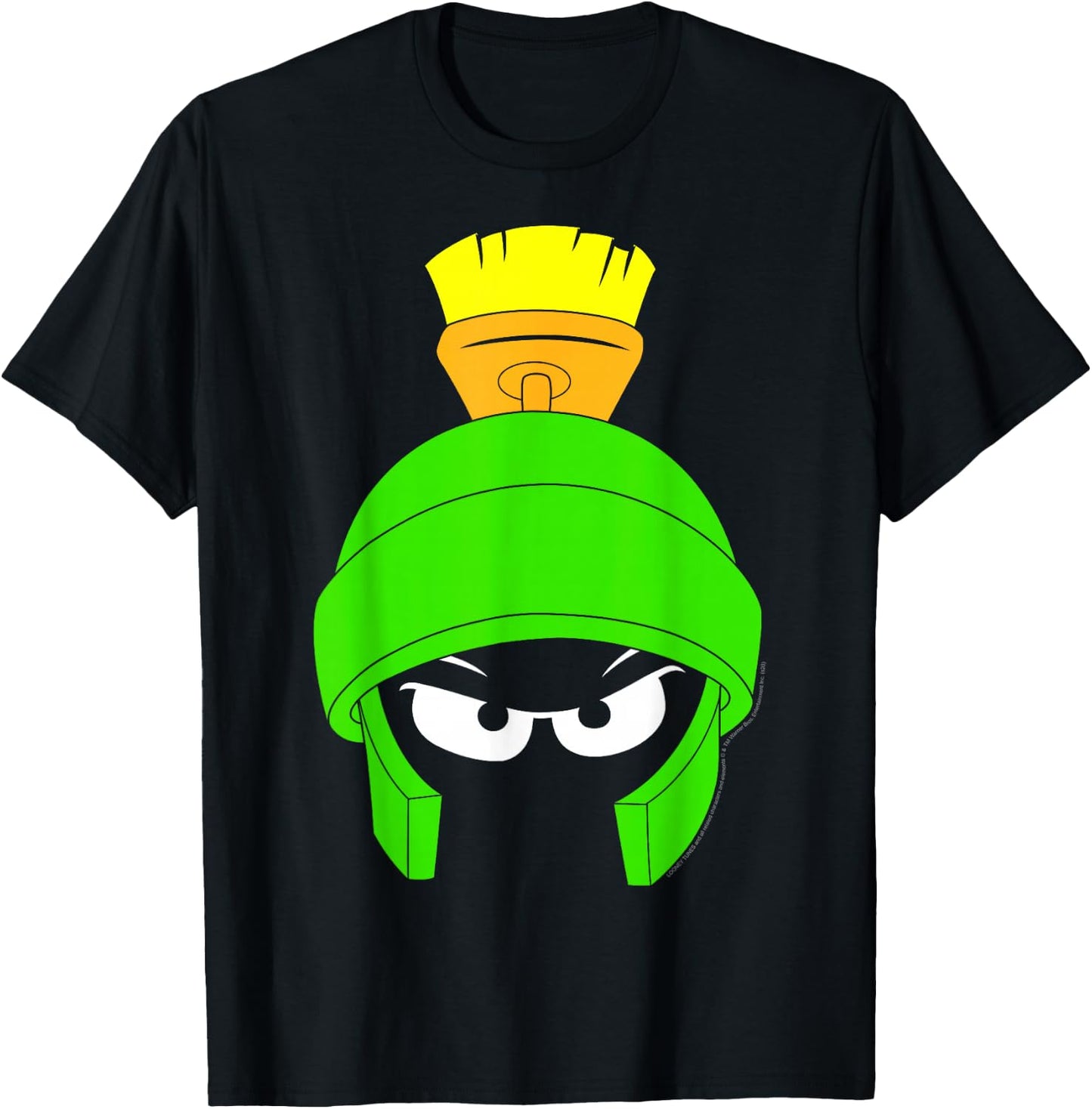 Looney Tunes Marvin The Martian Dark Big Face T-Shirt - T-Shirt | Black