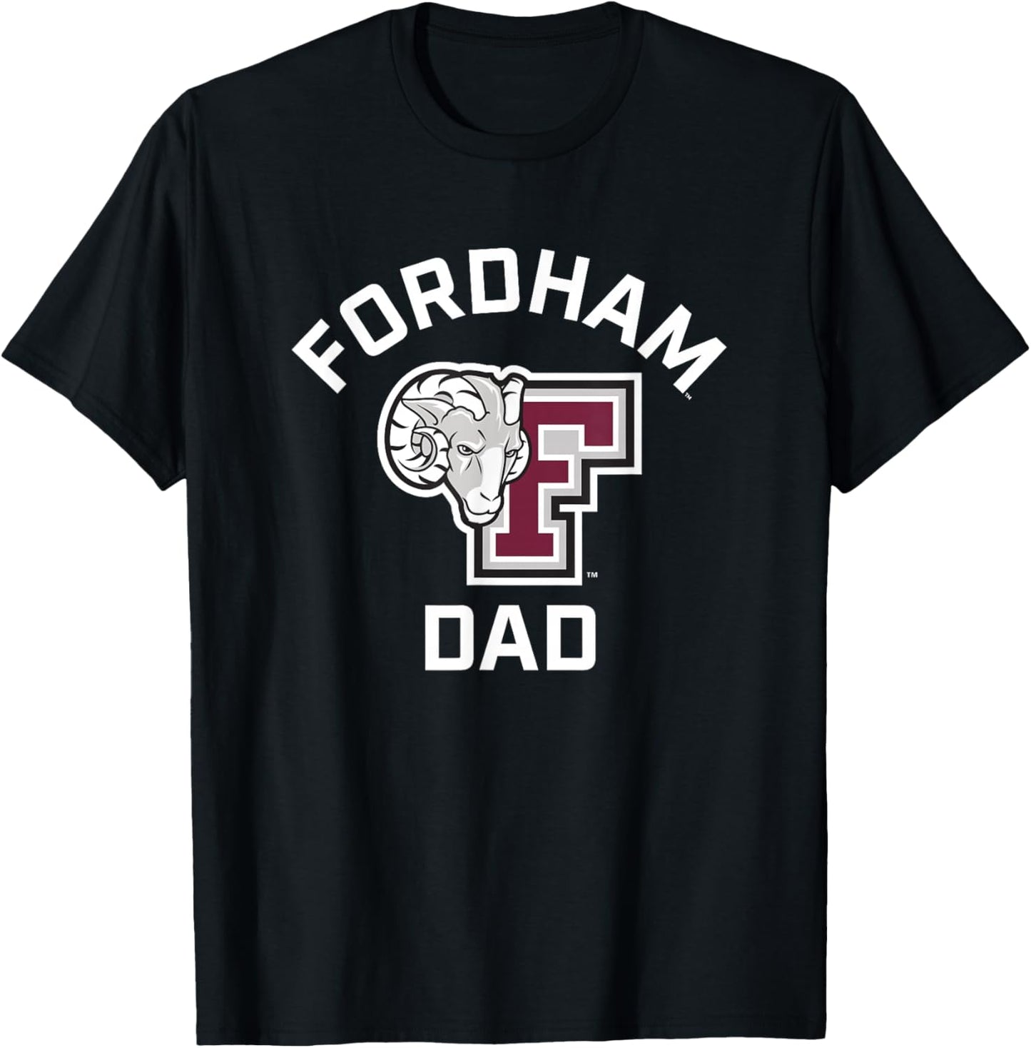 Fordham University Rams Arched Dad T-Shirt - T-Shirt | Black