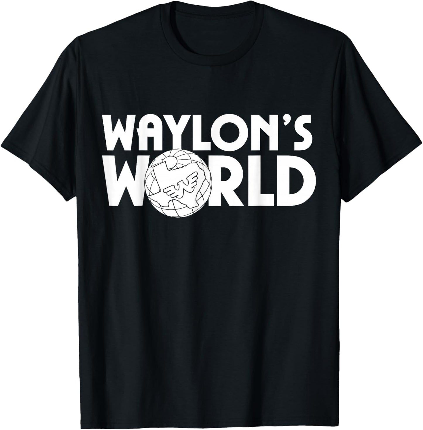 Waylon Jennings - Official Merchandise - Waylons World T-Shirt - T-Shirt | Black