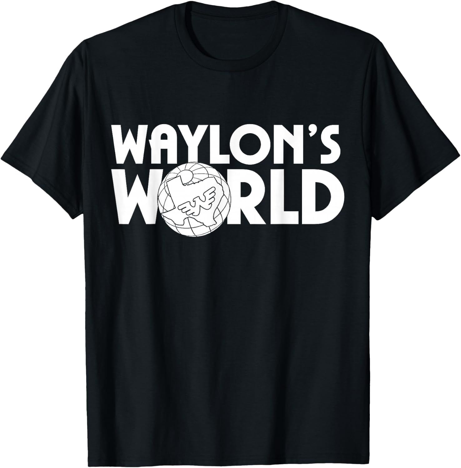 Waylon Jennings - Official Merchandise - Waylons World T-Shirt - T-Shirt | Black