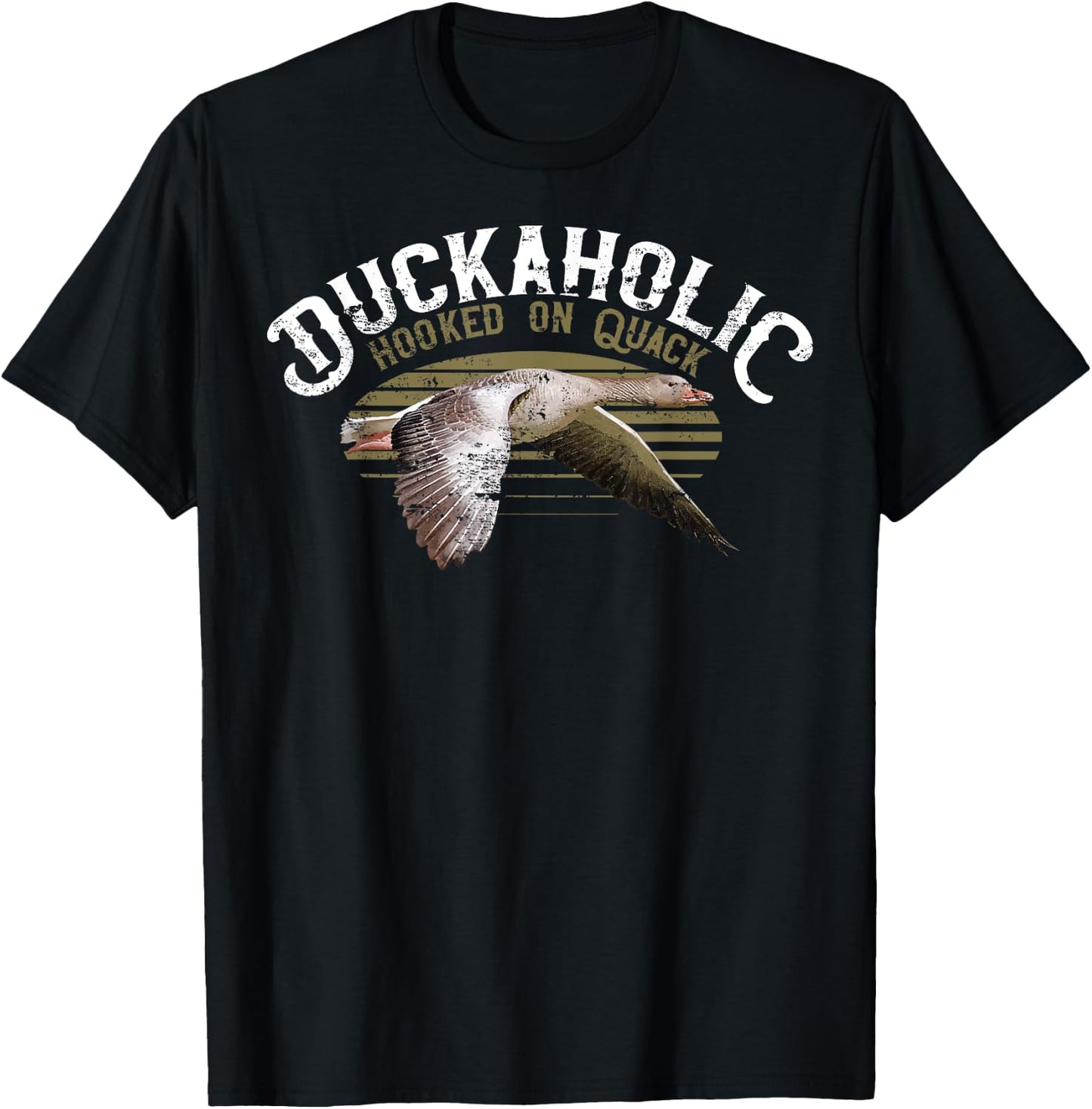 Quack Duck Hunter Duckaholic Gift design T-Shirt - T-Shirt | Black