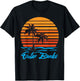Outer Banks Sunset Palm Trees Beach Vacation Tourist Gifts Men Women Girls Kids T-Shirt - T-Shirt | Black