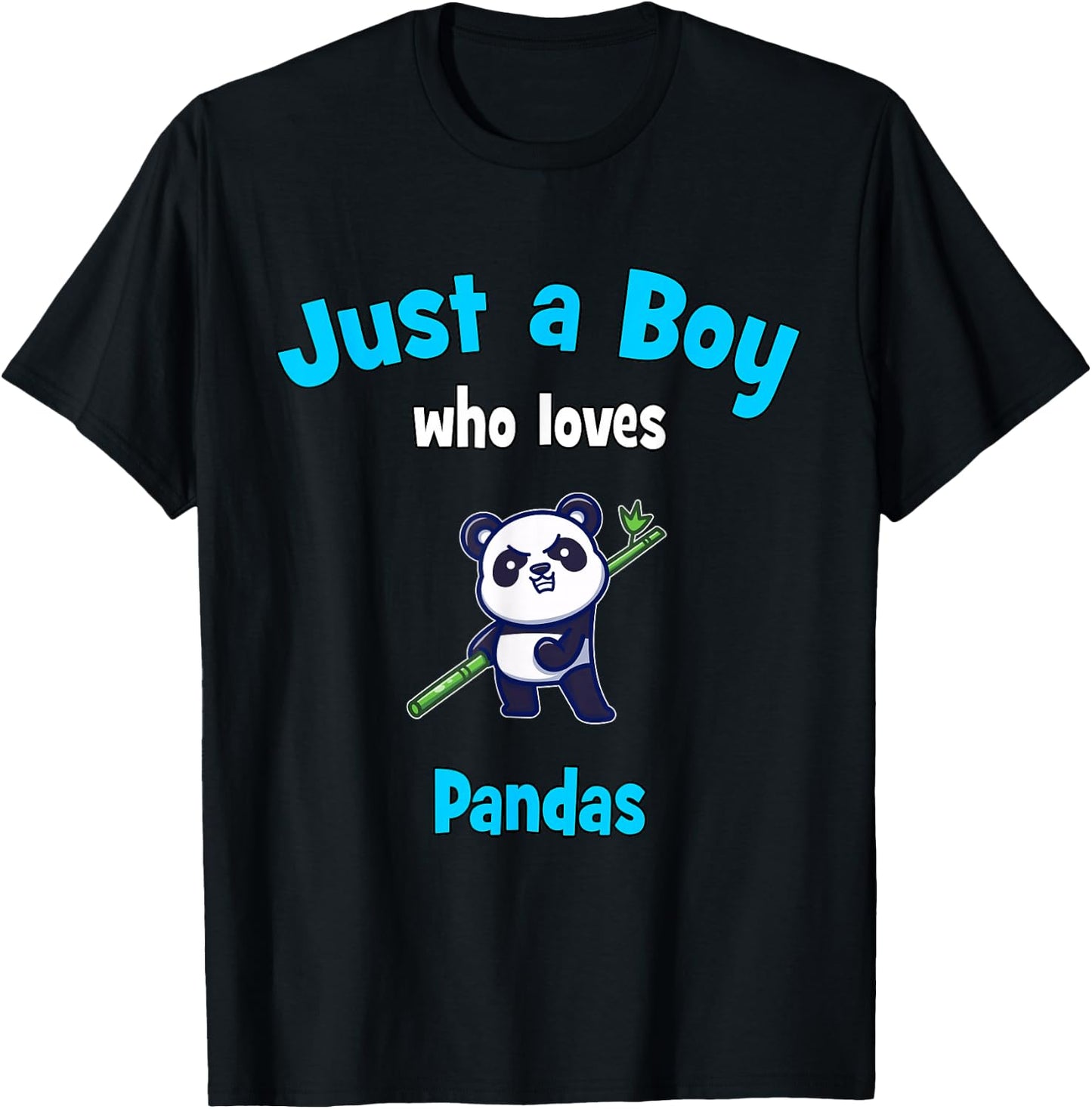 Panda Shirt for Boys | Kids Panda T-Shirt - T-Shirt | Black