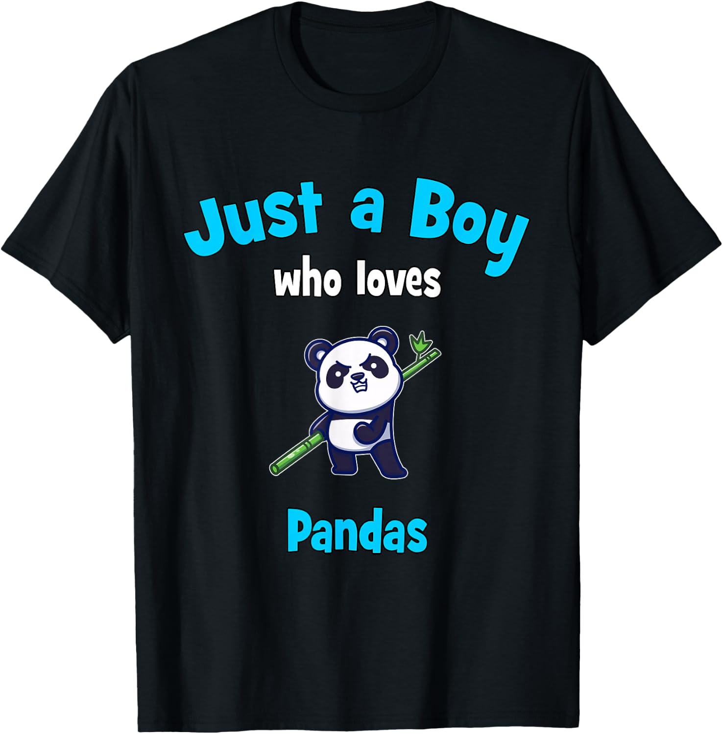Panda Shirt for Boys | Kids Panda T-Shirt - T-Shirt | Black