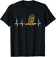 Red Tail Hawk Heartbeat Funny Birdwatcher Birding Buteo Gift T-Shirt - T-Shirt | Black