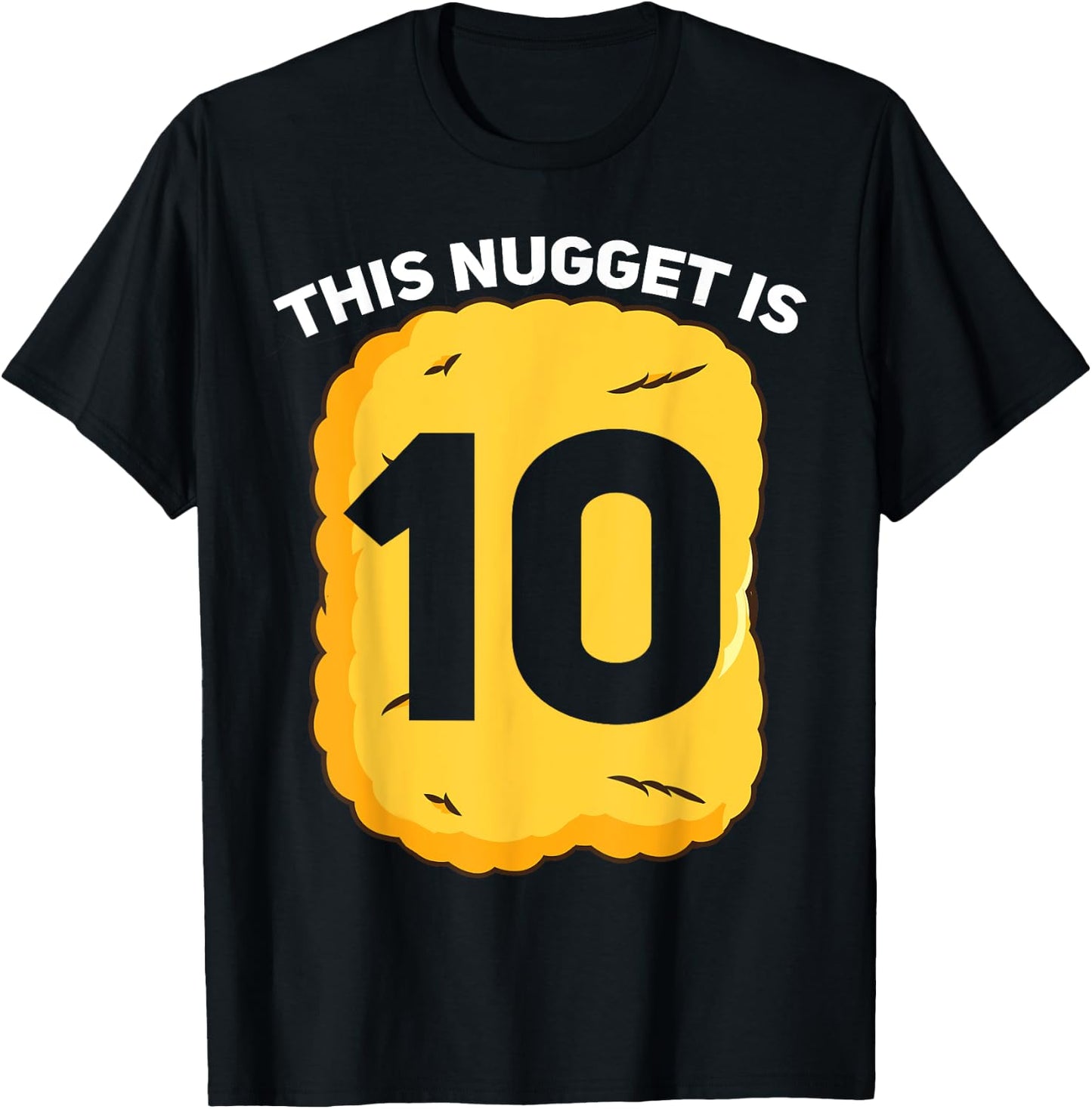 10 Year Old Chicken Nugget Birthday Party T-Shirt - T-Shirt | Black