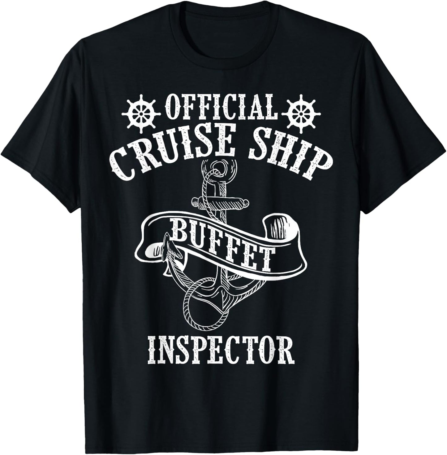 Funny Cruise Buffet Gift Women Cool Ship Inspector T-Shirt - T-Shirt | Black
