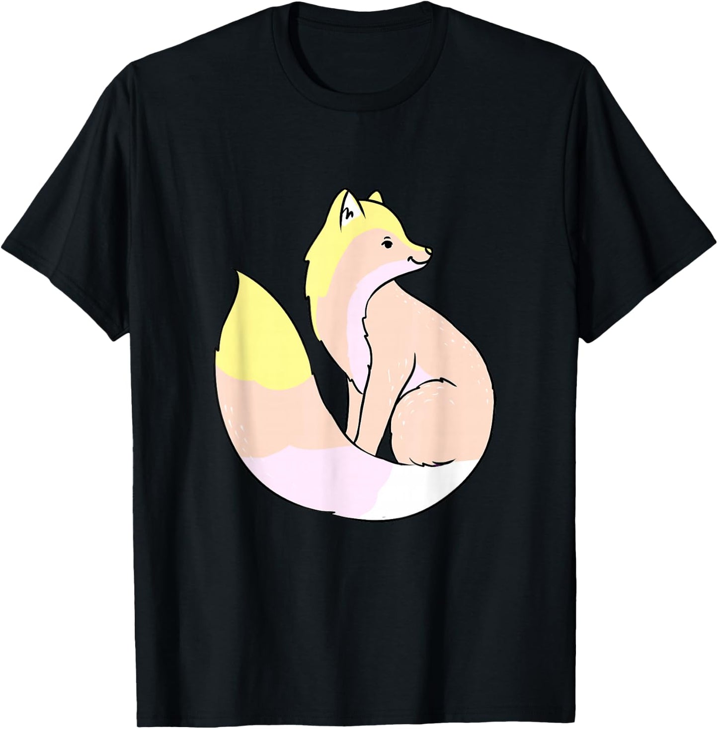 Pangender Fox Pangender Pride T-Shirt - T-Shirt | Black