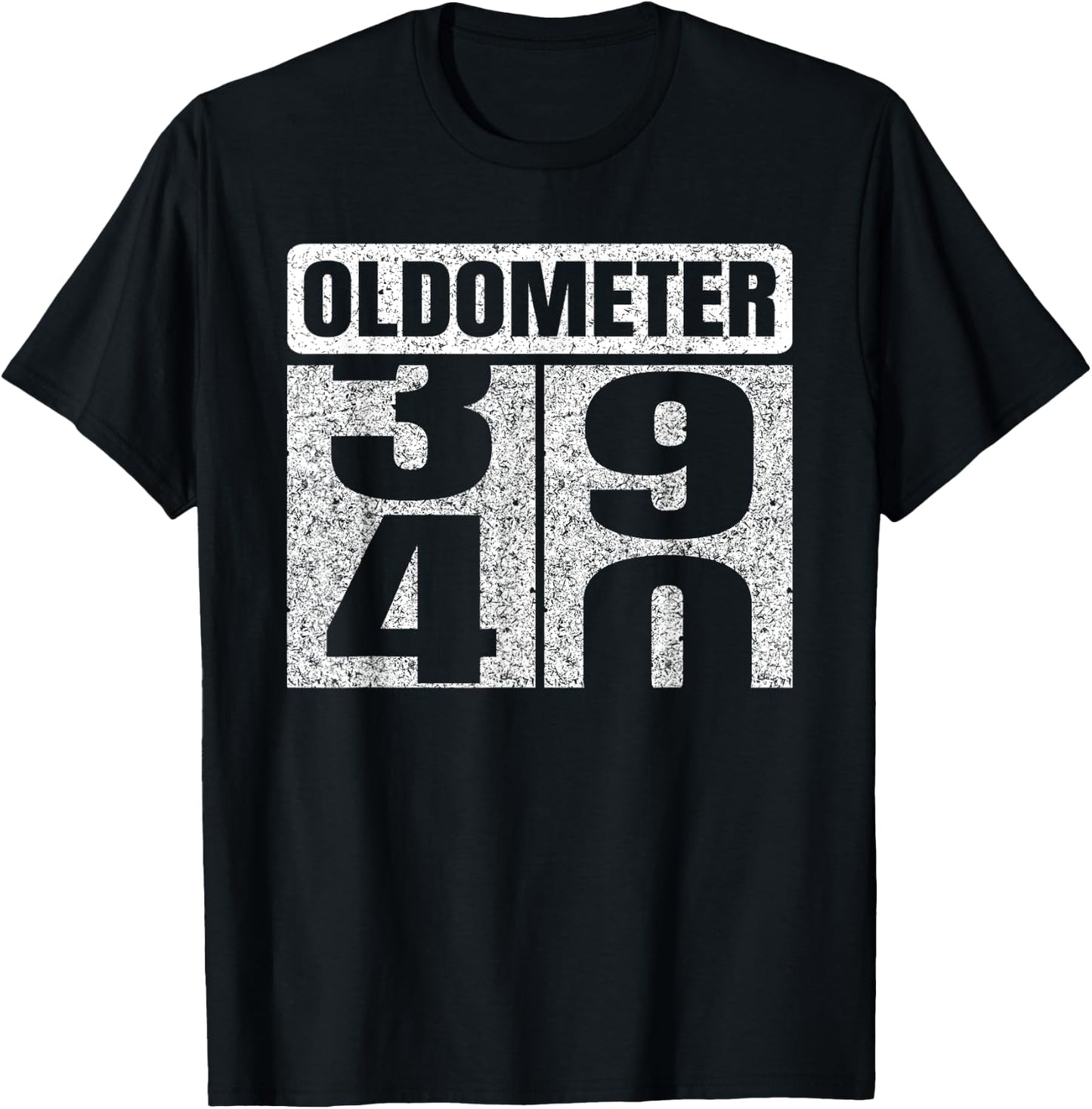 Oldometer 39-40 40th Birthday 40 Year Old Funny Gifts Idea T-Shirt - T-Shirt | Black