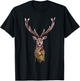 Steampunk Stag Head T-Shirt - T-Shirt | Black