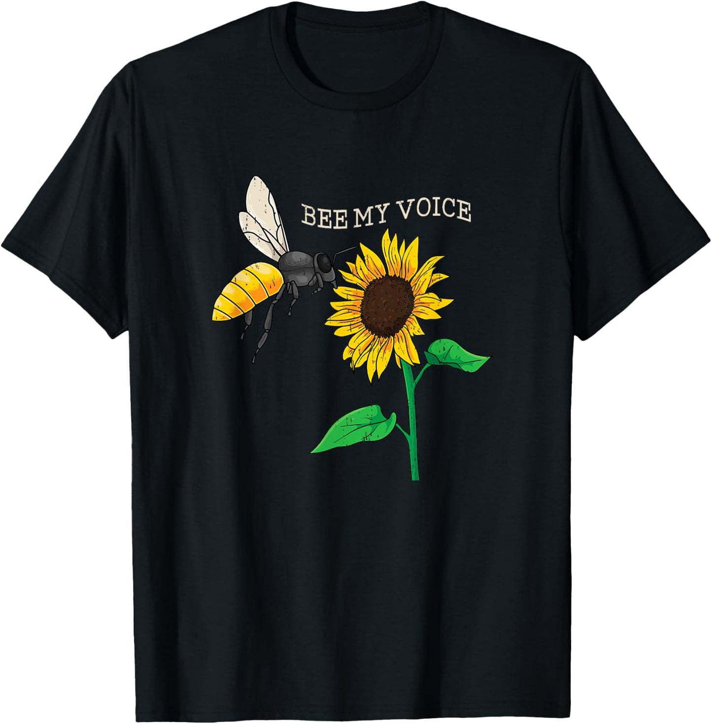 Honey Bee Beekeeper Wildlife Protection I Bee My Voice T-Shirt - T-Shirt | Black