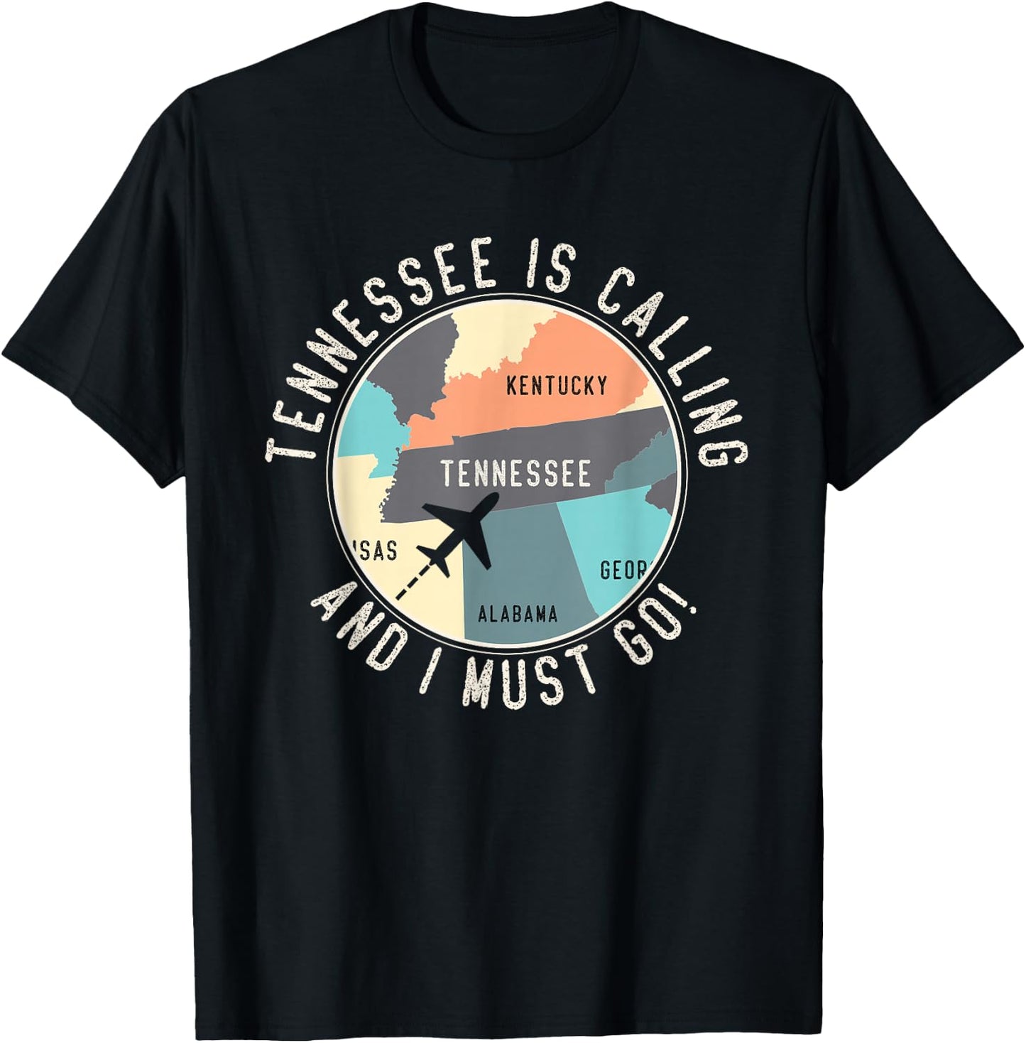 Tennessee Is Calling And I Must Go Tennessee State T-Shirt - T-Shirt | Black