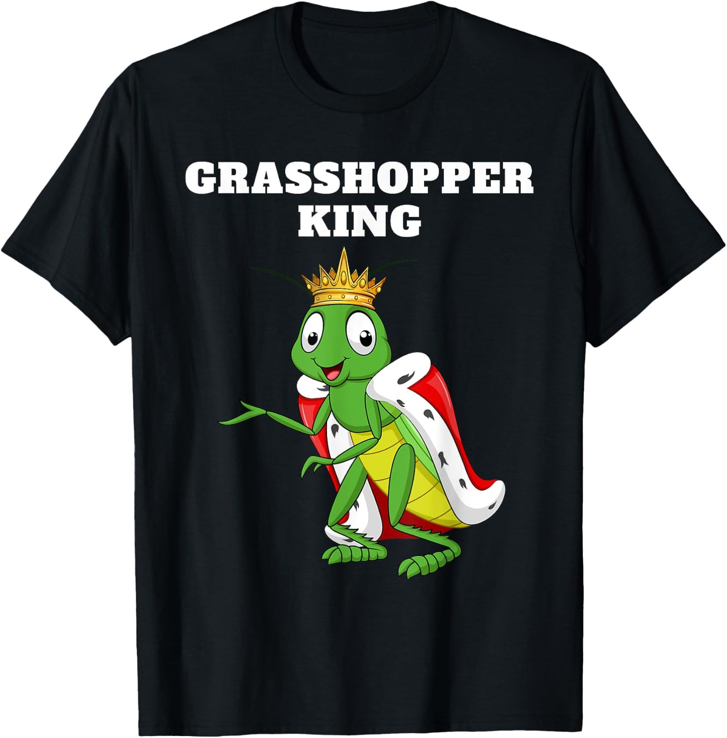 Grasshopper King Grasshopper | Boys Grasshopper T-Shirt - T-Shirt | Black