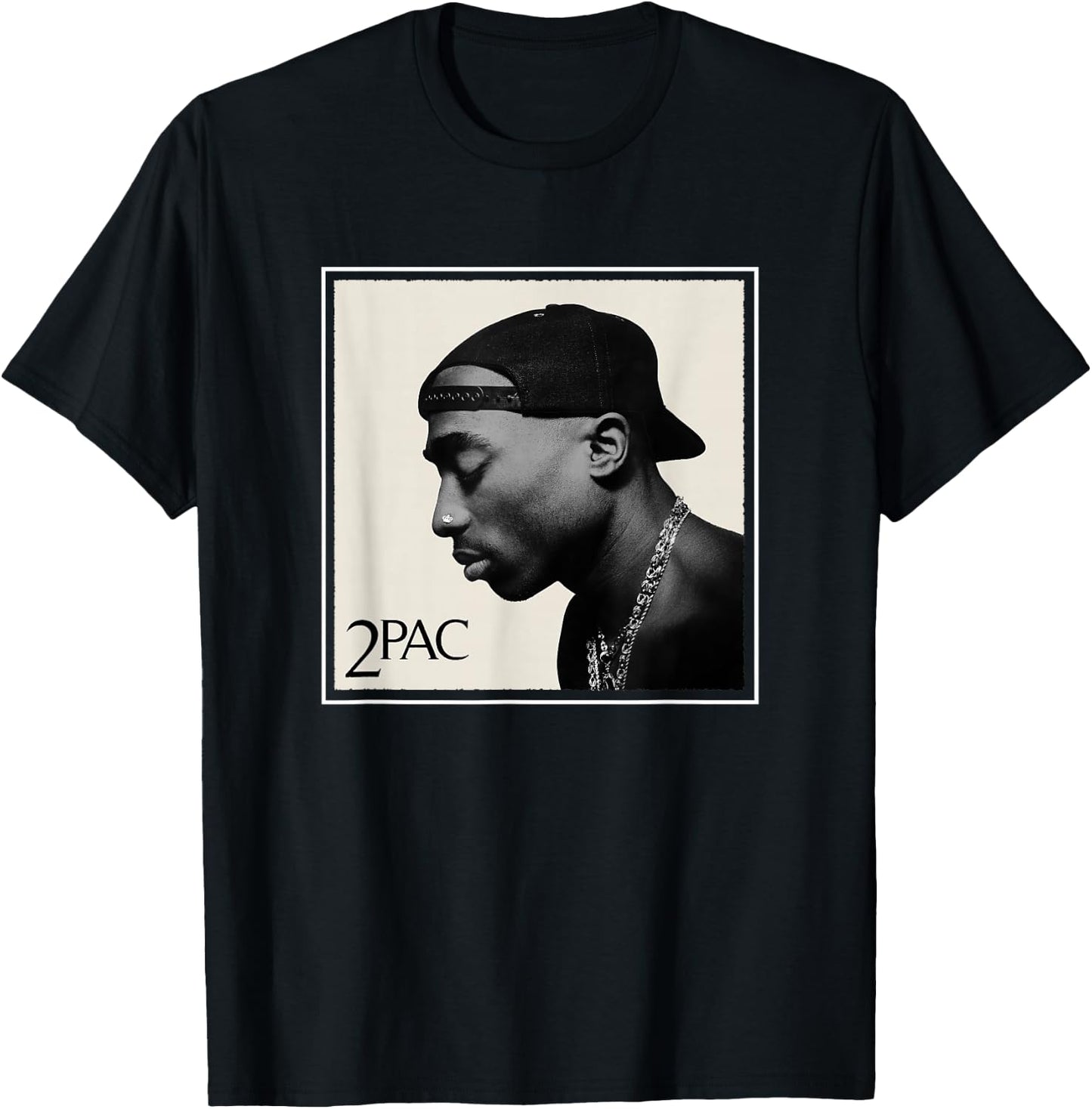 Offical Tupac Shakur Photo T-Shirt - T-Shirt | Black