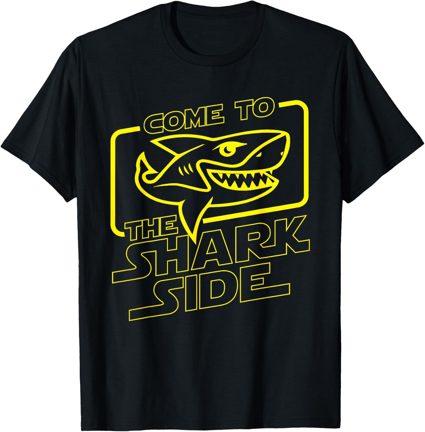 Come To The Shark Side - Funny Shark Lover Ocean Wildlife T-Shirt - T-Shirt | Black