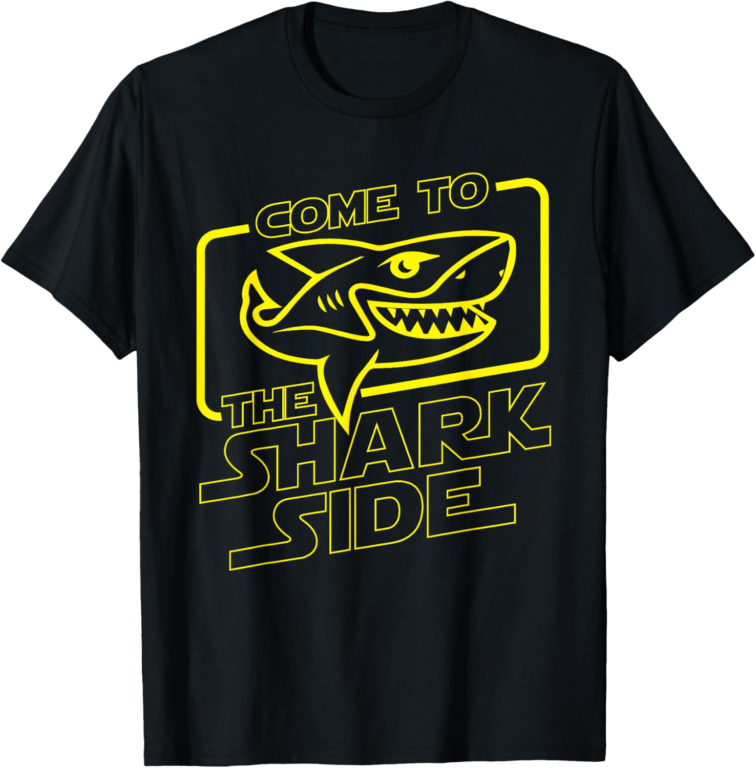 Come To The Shark Side - Funny Shark Lover Ocean Wildlife T-Shirt - T-Shirt | Black