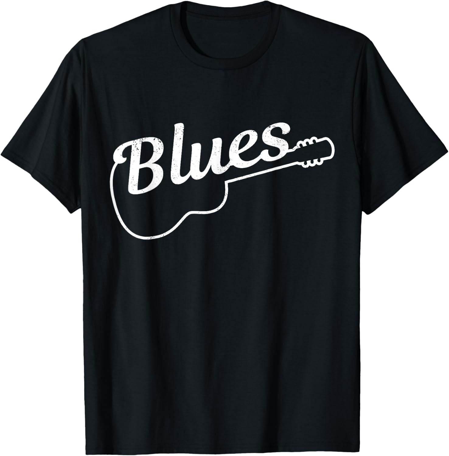 Blues Guitar Music Guitarist Musician Gift T-Shirt - T-Shirt | Black
