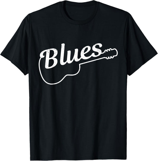 Blues Guitar Music Guitarist Musician Gift T-Shirt - T-Shirt | Black