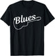 Blues Guitar Music Guitarist Musician Gift T-Shirt - T-Shirt | Black